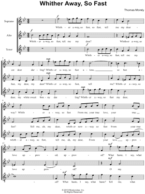 Whither Away, So Fast