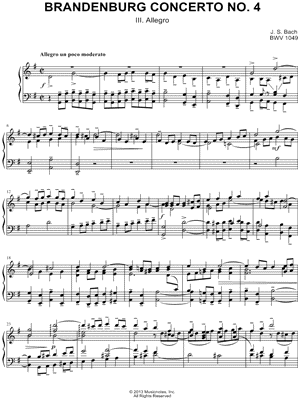 Brandenburg Concerto No. 4: III. Allegro