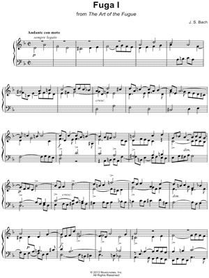 The Art of the Fugue: Fuga I