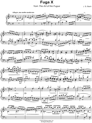 The Art of the Fugue: Fuga X