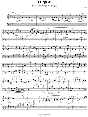 The Art of the Fugue: Fuga XI