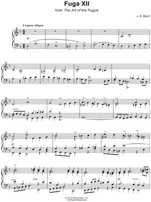 The Art of the Fugue: Fuga XII