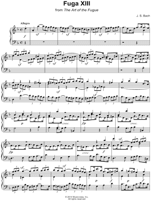 The Art of the Fugue: Fuga XIII