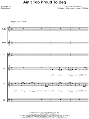 Ain't Too Proud To Beg