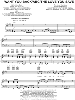 I Want You Back / ABC /  The Love You Save