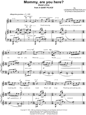 Mommy, Are You Here? (Dede's Aria)