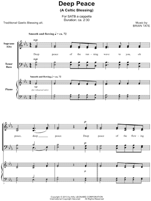 Deep Peace (A Celtic Blessing)