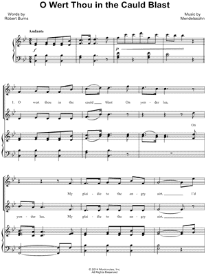 O Wert Thou In the Cauld Blast