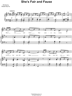 She's Fair and Fause