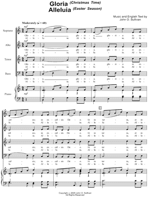 Gloria (Christmas Time) / Alleluia (Easter Season)