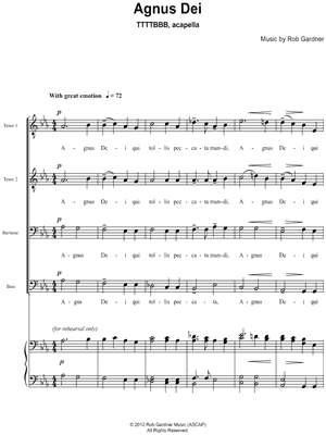 Agnus Dei (TTTTBBB)