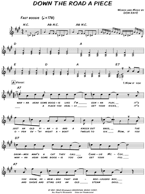 Down the Road a Piece