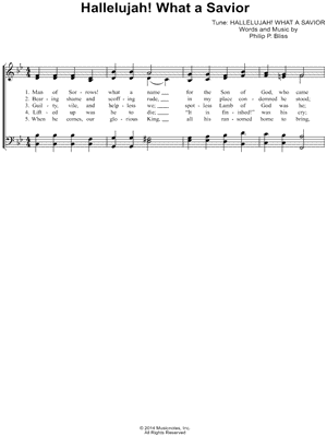 Hallelujah! What a Savior