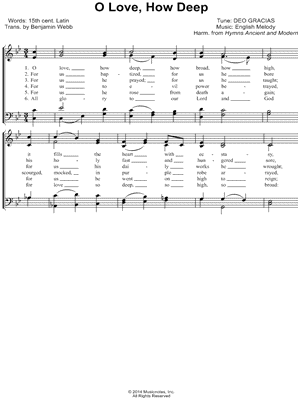 O Love, How Deep
