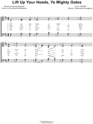 Lift Up Your Heads, Ye Mighty Gates