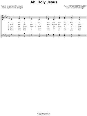 Ah, Holy Jesus