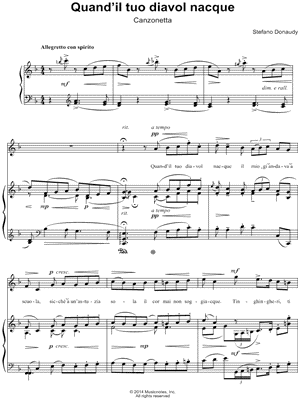 Quand'il Tuo Diavol Nacque