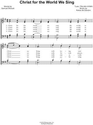 Christ for the World We Sing