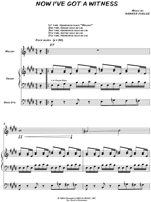 Now I've Got a Witness