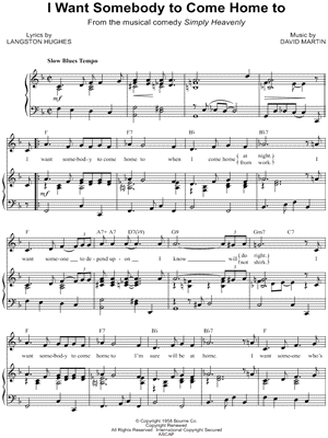 I Want Somebody to Come Home To