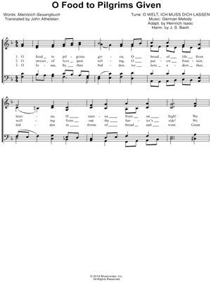 O Food To Pilgrims Given