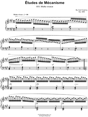 Etudes de Mecanisme: XIV. Molto vivace
