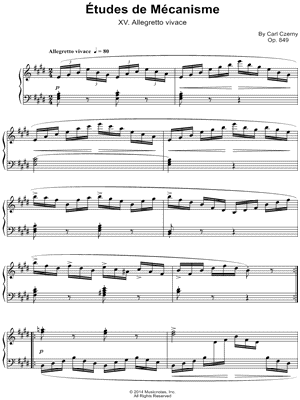 Etudes de Mecanisme: XV. Allegretto vivace