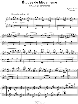 Etudes de Mecanisme: XIX. Allegro scherzando