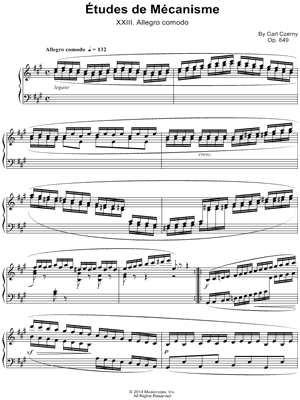 Etudes de Mecanisme: XXIII. Allegro comodo