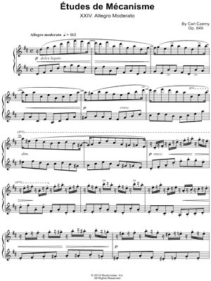 Etudes de Mecanisme: XXIV. Allegro moderato
