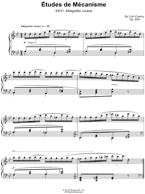 Etudes de Mecanisme: XXVI. Allegretto vivace