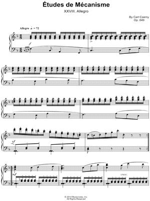 Etudes de Mecanisme: XXVIII. Allegro