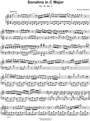 Sonatina in C Major, Op. 36, No. 3