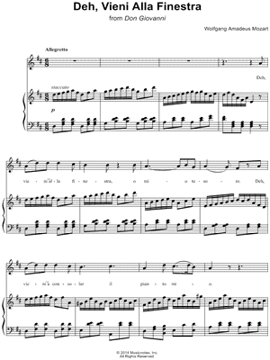 Deh, Vieni Alla Finestra