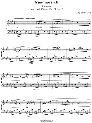 Lyric Pieces, Op. 62, No. 5: Traumgesicht