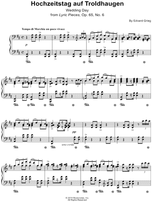 Lyric Pieces, Op. 65, No. 6: Hochzeitstag auf Troldhaugen