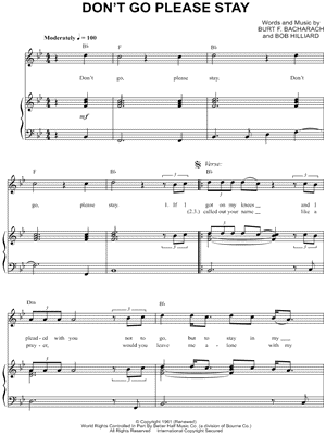 (Don't Go) Please Stay