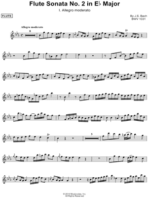 Flute Sonata No. 2 in Eb Major - Flute