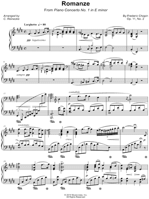 Piano Concerto No.1 in E minor: II. Romance