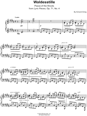 Lyric Pieces, Op. 71, No. 7: Waldesstille