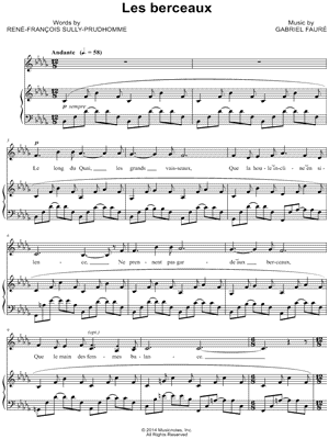 Les berceaux, Op. 23: No. 1