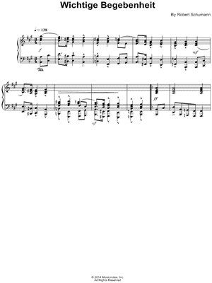 Kinderszenen, Op. 15, No. 6: Wichtige Begebenheit
