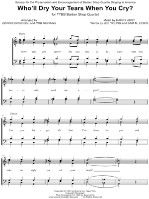 Who'll Dry Your Tears When You Cry?