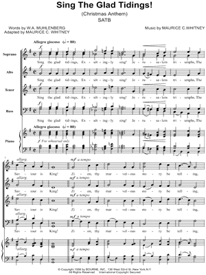 Sing the Glad Tidings!