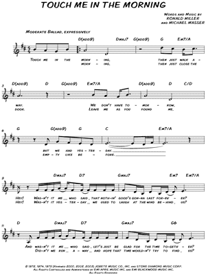 Touch Me In the Morning