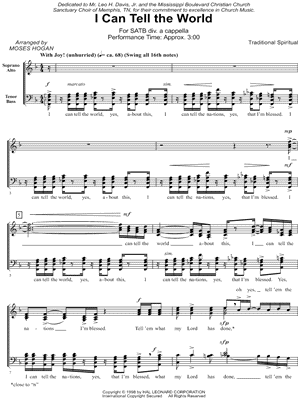 I Can Tell the World