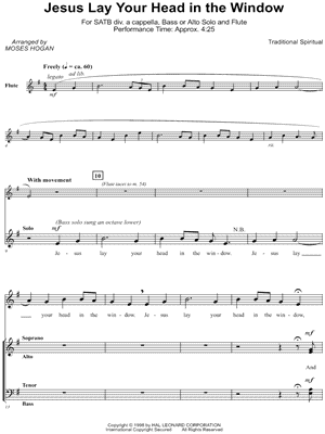 Jesus Lay Your Head in the Window