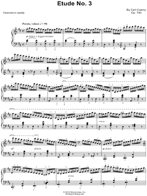 The Art of Finger Dexterity, Op. 740: Etude No. 3