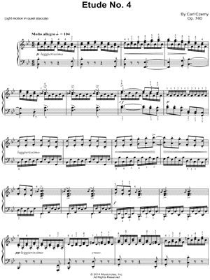 The Art of Finger Dexterity, Op. 740: Etude No. 4
