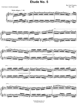 The Art of Finger Dexterity, Op. 740: Etude No. 5